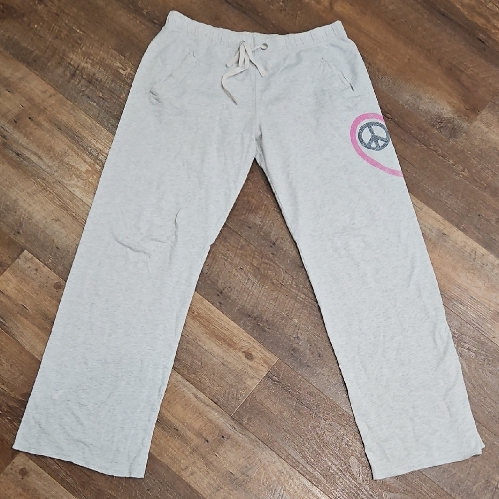 Victoria's Secret Light Gray Peace Joggers